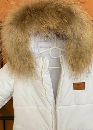 Комбінезон зимовий білого кольору для хлопчика (74 см). kids fantasy 2125000791487