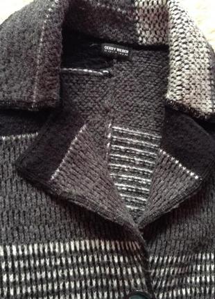 Теплий фирменный кардиган пальто gerry weber 40-42 размер свитер4 фото