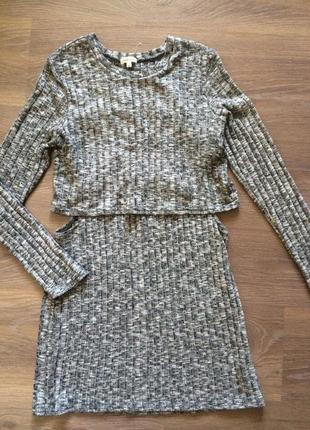 Необычное осенне-весеннее платье/туника river island