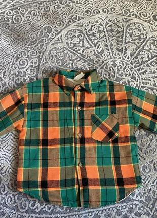 Рубашка фланелева на флісі