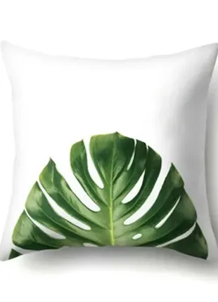 Berni home наволочка декоративная monstera leaf 45 х 45 см