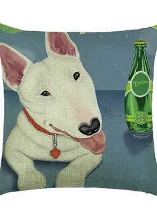 Berni home наволочка декоративная bull terrier 45 х 45 см1 фото