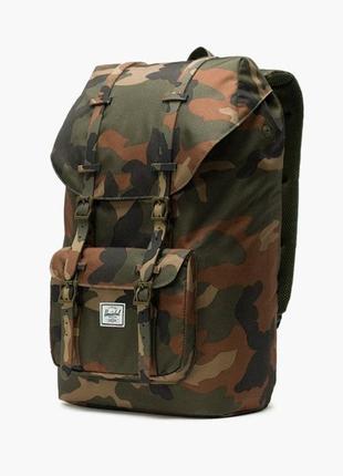 Рюкзак herschel little america милитари, камуфлированный, военный2 фото