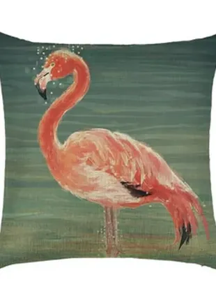 Berni home наволочка декоративная фламинго в воде 45 х 45 см1 фото