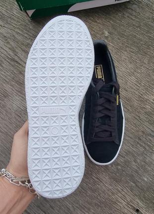 Замшеві жіночі кросівки puma clyde emboss us4-35.5-22/22.5cm4 фото