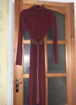 Водолазка  длинная с разрезами платье-туника2 фото