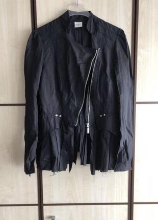 Пиджак коттоновый черный