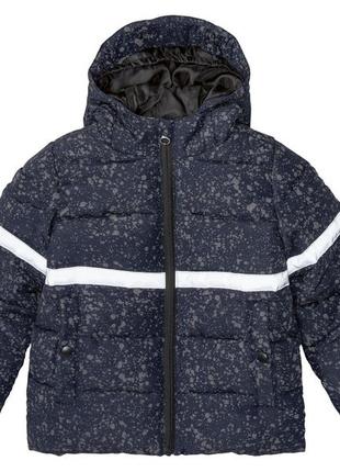 Зимняя куртка водоотталкивающая и ветрозащитная для мальчика lupilu 378611 086-92 см темно-синий