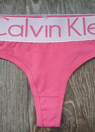 Жіночі трусики стрінги calvin Geschenkset klein серія sexy steel band рожеві