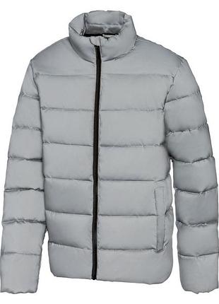 Куртка демісезонна   світловідбивна для чоловіка crivit 379015 сірий
