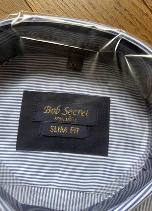 Распродажа со склада!! мужская рубашка bob secret slim fit2 фото