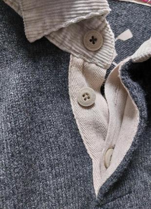 Шикарный шерстяной свитер поло от марк спенсер, р l-xxl3 фото