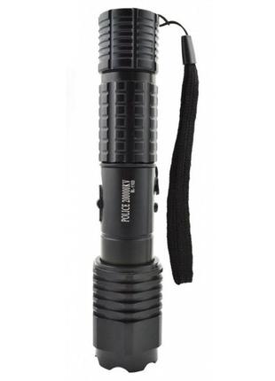 Ліхтар акумуляторний тактичний, багатофункціональний тактичний ліхтарик (відлякувач)4 фото