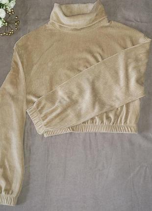 Кашеміровий укорочений светр