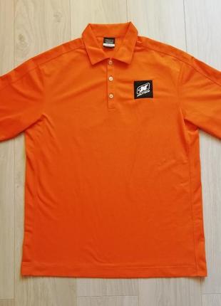 Футболка nike golf nalitique розмір: l-xl оранджевий колір оригінал!1 фото