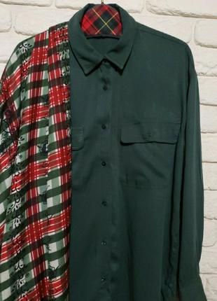 Сорочка рубашка оверсайз 36 р. + шарф у подарурок