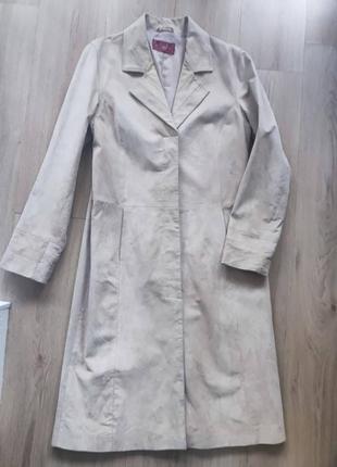 Тренч/плащ замшевый