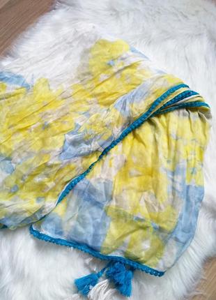 Новый легкий весенний шарф в цветы dorothy perkins2 фото