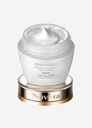 Нічний крем проти пігментації novage brilliance infinite luminosity