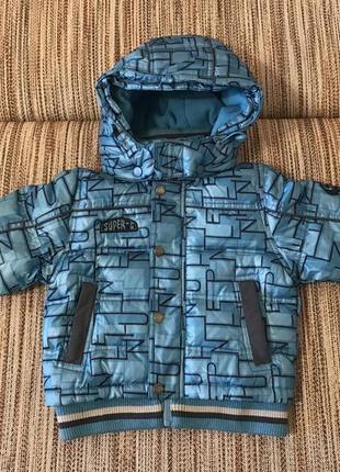 Зимняя куртка курточка kiko для мальчика на 2 3 года + подарок