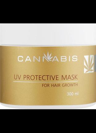 Маска для росту волосся cannabis uv protective mask for hair growth