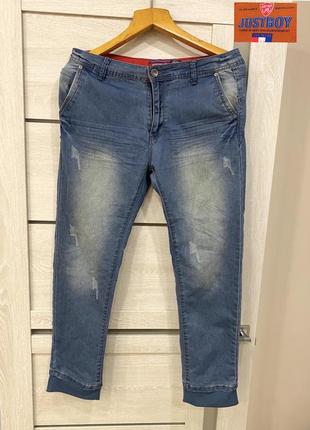 Джинсы justboy (italy) men's blue jeans, skinny fit 36/30 оригинал