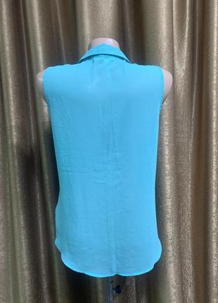 Лёгкая шифоновая блузка мятного бирюзового цвета generation размер s3 фото