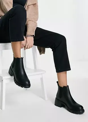 Steve madden оригінал чорні шкіряні черевики