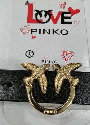 Кожаный ремень в стиле pinko