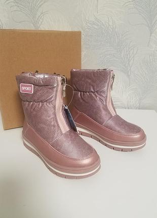 Зимові сніготопи дутики для дівчинки рожеві weestep 28 р