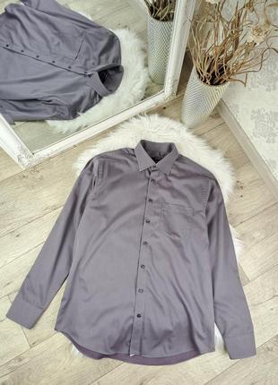 Брендова сорочка на довгий рукав seidensticker💜