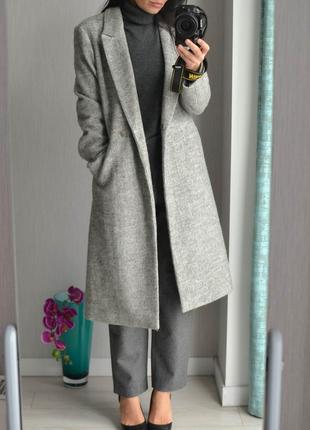 Полушерстяное пальто миди reserved