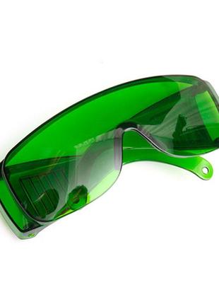 Окуляри зелені захисні, що підсилюють, для лазерного гравера 1250нм od4+1 фото