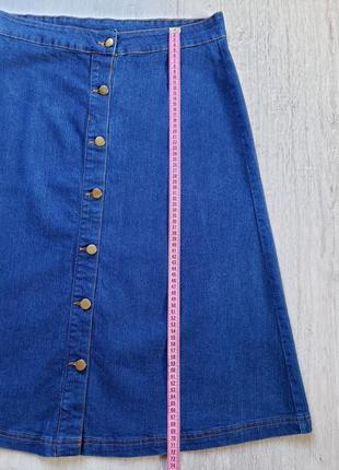Спідниця джинсова на гудзиках 14-16 р-ру.5 фото