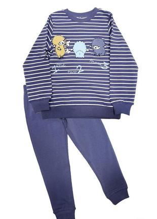 Пижама штаны и кофта синяя с овечками (110 см.)  pikidor 86810212545841 фото
