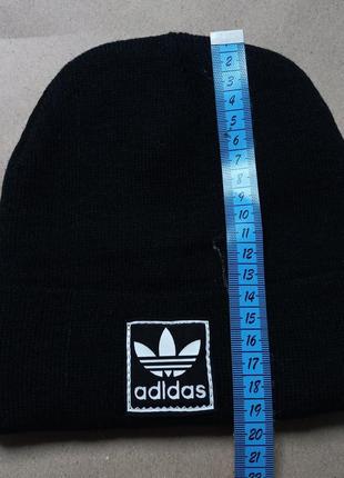 Чоловіча шапка adidas чорна синя акрилова зимова5 фото