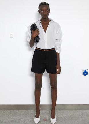 Хлопковые шорты бермуды от zara,p. m