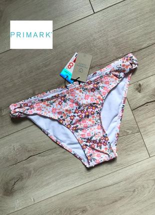 Купальные трусы трусики низ от купальника цветочный принт primark1 фото