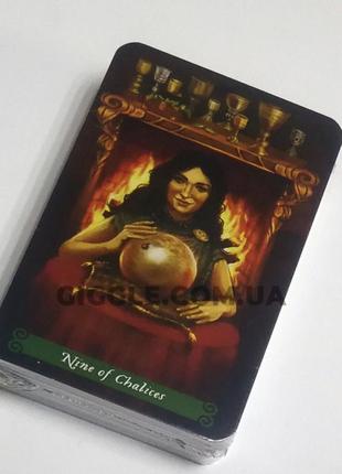 Подарунковий набір таро - зеленої відьми (the green witch tarot), книга таро зеленої відьми + карти таро зеленої відьми3 фото