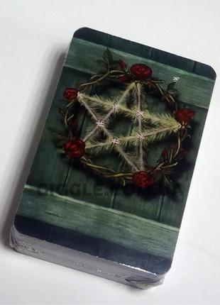 Подарунковий набір таро - зеленої відьми (the green witch tarot), книга таро зеленої відьми + карти таро зеленої відьми4 фото