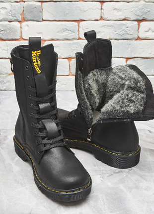 Натуральні шкіряні теплі зимові ботінки берці черевики кеди кросівки туфлі для чоловіків натуральные2 фото