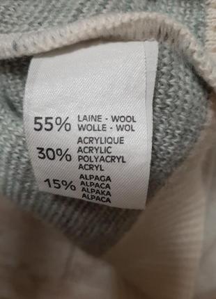 Объёмный свитер поло из шерсти  альпаки  винтаж7 фото