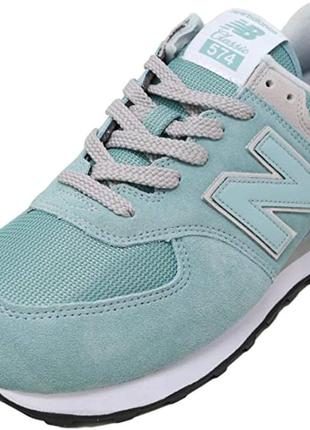 Фирменные ментоловые кроссовки new balance, стелька 23,5см2 фото