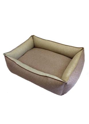 Лежак 90×80×22 см лежанка спальні місце для тварин собак і кішок знімний чохол з бортами6 фото