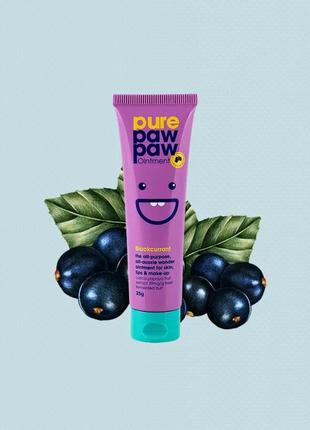 Відновлюючий бальзам для губ чорна смородина pure paw paw ointment blackcurrant 25 г1 фото