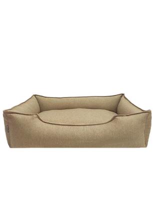 Лежак 90×80×22 см лежанка спальні місце для тварин собак і кішок знімний чохол з бортами