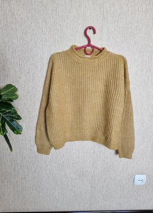Стильний об'ємний светр, крупна в'язка від scout, оригінал,