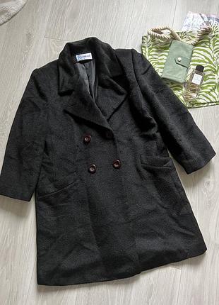 Шерстяное пальто батал marks & spenser