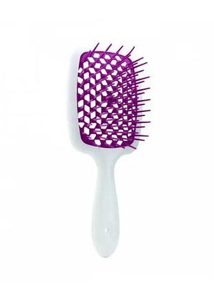 Гребінець для волосся, білий з оранжевим janeke superbrush sp226bia fux
