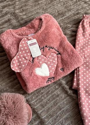 Ніжна рожева піжамка fawn турецького виробника1 фото